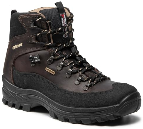 Grisport Scarponi da Trekking Uomo 10248, Pelle, Traspiranti (Marrone, Sistema Taglie Calzature EU, Adulto, Uomo, Numero, Media, 46)
