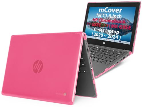 mCover Funda solo compatible con portátiles HP Chromebook 11 G8EE / 11MK G9EE Series 2020~2023 de 11.6 pulgadas (no es compatible con ningún otro modelo HP), color rosa