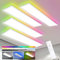 Oraymin 4x LED Panel 120x30cm Deckenleuchte Dimmbar mit RGB, 40W 4800LM Deckenlampe mit Fernbedienung, Speicherfunktion, 3000K-6500K Lampe für Wohnzimmer Schlafzimmer Küche Büro