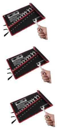 Homoyoyo 42pièces Clés Manuelles à Double Ouverture Outils De Réparation Pour Garage Et Maison Et Pratique Avec De Rangement