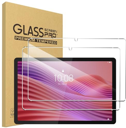 carinacoco 2 Pack Screen Protector for Lenovo Tab 2025 10.1 inch, 9H Toughness Premium Shatterproof Scratch-Resistant Anti-Fingerprint No-Bubble HD Ultra Clear Tempered Glass Screen Protector