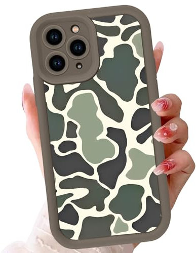 Zrutru Camo Phone Case for iPhone 11 Pro MAX 6.5,Cool Leopard Print Cases Unique Cheetah Tortoise Design Pattern for Men Boys Teens,Soft Brown Shockproof Lens Protection Cover for iPhone 11 Pro MAX