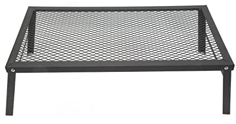 Klapper Campfire Grill, Hochleistungs -Eisencamp -Grill über Tragbarem Camping Grill Camp Fire Cooking Rack für Grillcamping Im Freien, Rucksackpackung