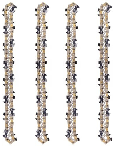 DIY-24H | 4 Sägeketten 30cm Schnittlänge, 45 Treibglieder, 3/8 LP 1,1mm Kompatibel mit Worx WG368E, FORTEXXA 18/30, SOLO 636