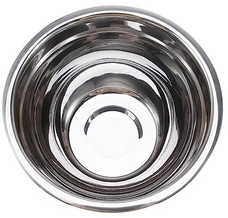 TIDTALEO Stainless Steel Mixing Bowl Rounded Lip Deep Salad Bowl for Restaurant Home Fruit Salad Container