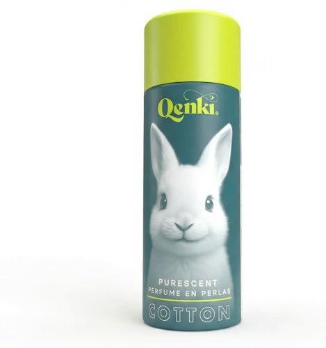 Perlas Perfumadas para la Ropa | Alternativa al Suavizante Sin Ftalatos | Aroma Limpio y Duradero con Intensidad Regulable | Qenki PureScent Cotton