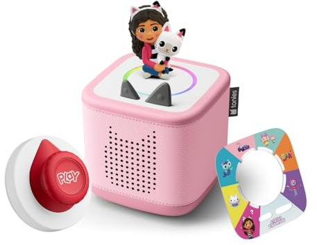 tonies Toniebox 2 Tonieplay Bundle Including 1 Tonieplay Game + Controller + Tonie: Gabby's Dollhouse, Pink, Audio Player for Audiobooks, Songs, Sleep and Tonieplay for Children