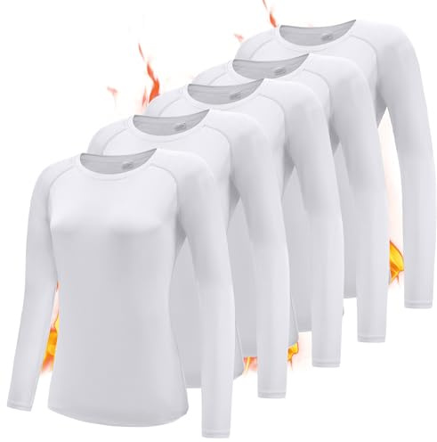Boyzn Women's 3 Pack Short/Long Sleeve Workout Running Shirts, UPF 50+ Sun Protection Shirts, Athletic Exercise Gym T-Shirts