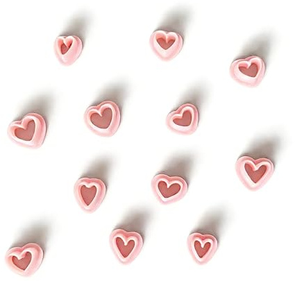 Zzcy 9 Stück Liebe Form Polymer Clay Ausstecher Ohrringe Polymer Clay Cutters Ton Ohrring Ausstecher Herzförmig-Ton-Schneider für DIY-Ohrringe und Anderen Schmuck
