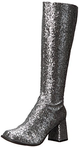 Ellie Shoes Women's Gogo-g Boot, Silver, 12 US/12 M US