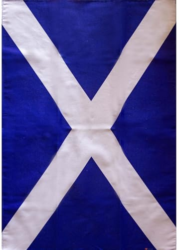 I LUV LTD Scottish Tea Towels with Scottland Saltire Design, St Andrews Cross Blue & White Flag, Novelty Gifts