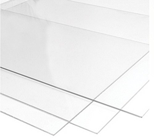 500mm x 500mm Clear Perspex Acrylic Sheet - 2mm, 3mm, 4mm, 5mm, 6mm, 8mm, 10mm Thicknesses (5mm)