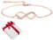 Damen Armband Rosegold Zirkonia 925 Sterling Silber Schmuck für Frauen Mädchen,Infinity Unendlichkeit Symbol Unendlicher Liebe Armkettchen Armbänder Geschenk für Weihnachten Valentinstag Geburtstag