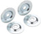 QINHAN 2pcs Stainless Steel Extra Coarse Bench Grinder Arbor Washers, OD2-1/10'' x ID 1/2''