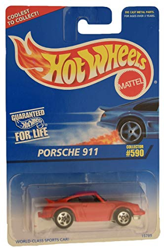 Hot Wheels Porsche 911 #590 [5 Speichenräder], rot Coolest to Collect Card