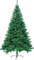 azorex Árbol de Navidad Artificial 120-240 cm Árbol Material Fibra Natural Verde con Soporte de Pie Metálico Material PVC Fácil Montaje Decoración Exterior/Interior (Verde Natural, 210cm)