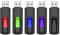 Vansuny Chiavette 16GB USB 3.0 5 Pezzi Pendrive USB 3.0 16 GB USB Unità Flash 16 Giga Memoria Stick con Design Retrattile per Laptop PC Desktop, Confezione da 5 Pennette USB Portatile