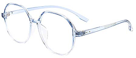 Generic Damen Gaming-Brille Computer-Ermüdungs-Blaulichtfilter-Brille Ohne Stärke Groß Z3-Sky Blue
