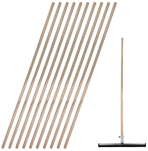 My-goodbuy24 Gerätestiel Bestenstiel - 10 Stück - aus Holz Buche 120cm Stiel Ø 22mm - Werkzeugstiel Ersatzbesenstiel Holzstiel
