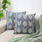 hi-home 2er Set Boho Kissenbezüge, Makramee Kissenhülle 50x50CM Kissenbezug Dekorative Baumwolle Dekokissen Sofakissen für Sofa Couch Wohnzimmer Garten, Kissen Boho Style Kopfkissenbezug (Grau)