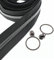 #5 Metallic Nylon Coil Reißverschlüsse 9.1m Schwarz Nickel Zähne Reißverschluss mit 25 Stück Schieber für DIY Nähen Schneider Handwerk Tasche Leekayer