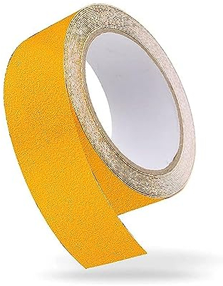 Luojuny Pickleball-Court-Klebeband, Badminton-Court-Linien, rutschfestes Begrenzungsband, Fitnessstudio, Bodenband, Mehrzweck-Klebeband, für Basketball, Tennis, Pickleball, Indoor-Outdoor-Sport, Gelb,