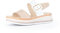Gabor Damen Keilsandalen, Frauen Sandalen,Moderate Mehrweite (G),Keilsandaletten,Keilabsatz,Wedge-Heel,bequem,n-Rose/Weiss (LDS),38.5 EU / 5.5 UK