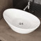 Waschbecken24 | Aufsatzwaschbecken | Premium-Qualität | Einfache Installation | Modernes Design (55x34x17cm, Weiß / A690)