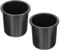 Holibanna Plastic Cup Holder Inserts 2pcs Universal Drop in Cup Holder for Sofa Recliner Table RV Boat Car Drop-in Replacement Golf Cart Black