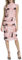 Calvin Klein Damen Mesh Dress Kleid, Desert Rose/Schwarz, Klein
