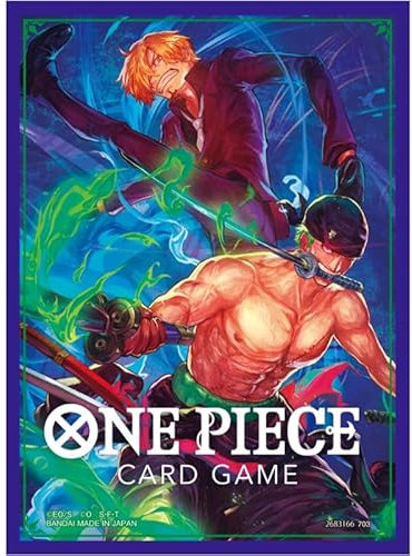 Fundas oficiales del juego de cartas One Piece: Surtido de 4 fundas para cartas de Zoro y Sanji (paquete de 70)