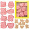 8 Piezas Cortadores de Galletas de Oso de Peluche, Herramientas para Hornear, para Masa de Galletas, Pastelería, Donut, Pasta de Azúcar, DIY