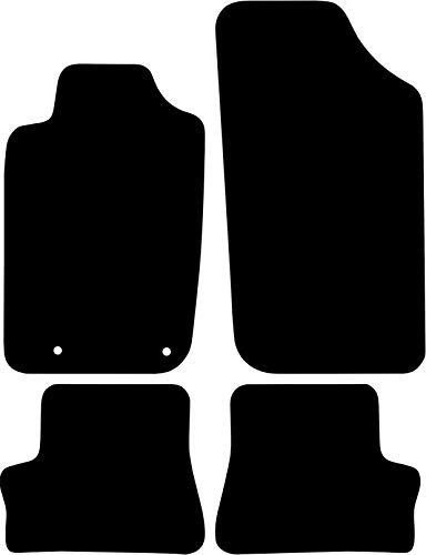 Kovvar Fußmatten passend für Peugeot 206 1998-2013 Passend zur Ausführung: CC Coupé/Cabrio | Qualität: Basic