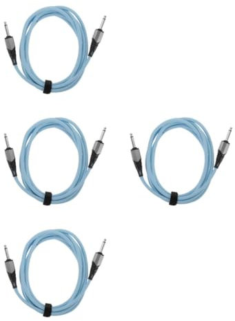 UPKOCH 4 Uds Cable De Audio De Guitarra Cable De Instrumento Amplificador De Cable Bajo Cable De Guitarra Cables De Guitarra Eléctrica Alambre De Guitarra Cable De Guitarra Eléctrica
