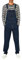 IQYU Tuta da uomo da lavoro, in jeans, blu, con salopette da lavoro, pantaloni elasticizzati, jeans estivi, oversize, con bretelle, pantaloni da lavoro, jeans, Blu scuro, s
