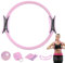 Pilates Ring Set, 5 Stück Pilates Essen-tials Kit für Frauen, Brust Expander Widerstand lo-op Pilates Ring Kreise Set, Pilates cir-cle Ring für Beine, Arme und Oberschenkel Gewichtsverlust