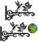 Audio frequency% 2 Supports Muraux en Fonte Antirouille - Porte-Plantes Suspendu 15kg pour Jardinières/Lanternes/Volières | Ganchers Robustes avec Vis Incluses (Résistant aux Intempéries)