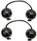 African Shaker Hand Shaker Balls Rhythm Ball Music Egg per strumento di apprendimento musicale 2pcs