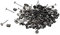 200 perni e chiusure per orecchini in ferro, 4 mm, per fai da te, colore: nero