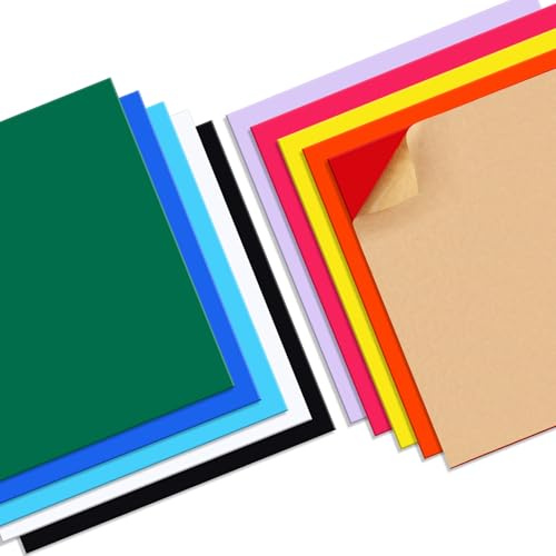 Wonninek 10Stück 3mm Acrylplatten 30,4x30,4cm, Bunte Gussacrylplatten für Laserschneiden & Gravur, Kunststoffplatten in 10 Farben für Schilder, DIY, Handwerk & Hobby