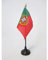 AZ FLAG - Tischflagge Portugal - 15x10 cm Goldene Splitze - Portugiesische Tischfahne 10 x 15 Cm - Flaggen