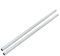 sourcing map Tige Filetée Creuse M10 Tube Filete Filetage 320mm Longueur Supérficiel Lampe Tuyau Mamelon Réparation Pièce pour Lumière Zingué Argenté Paquet de 2