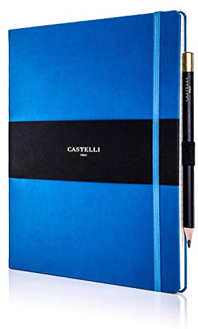 Castelli RQ27/25-914 Tucson Notizbuch, groß, liniert, französisches Blau