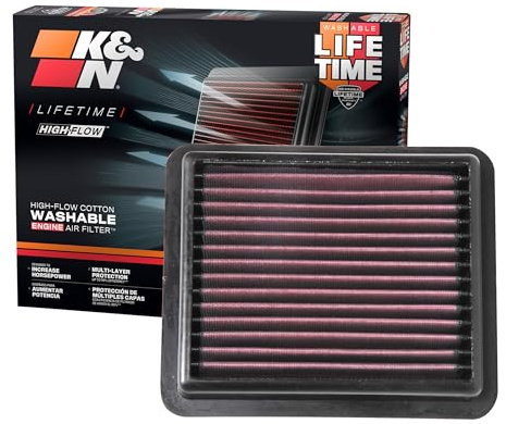 K&N Motorluftfilter: wiederverwendbar, alle 75.000 Meilen reinigen, waschbar, hochwertig, Ersatz-Autoluftfilter: kompatibel mit Honda Accord 2018–2019, 33–5072 | kompatibel mit Honda Accord 1.5 2018- (33-5072)