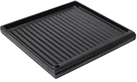Fonderia Bongiovanni | Bistecchiera Ghisa | 39,5x38 cm | Bistecchiera in Ghisa Smaltata | Casa Cucina Barbecue | Rettangolare | Piastra Barbecue