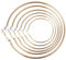Liuxn 6 Pairs Hoop Earrings Clip On Earrings Non Piercing Earrings Set for Women and Girls, 6 Sizes (Gold)