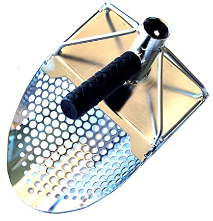 Pala Sand Scoop Empotec SE-2 Setaccio Sabbia Mare Metal Detector Acciaio Inox Traforata Ottima Qualità