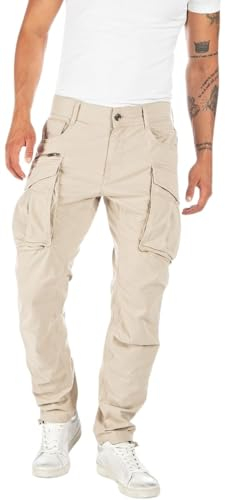 Replay Herren Cargo-Hose Joe Comfort-Fit aus Komfort Baumwolle, Desert 015 (Beige), 33W / 34L