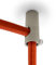 AMARCORDS - 2 Aluminium Deckenpins vertikale Dezentralisatoren und Kabelschellen mit sichtbarer Kabelverstellung Für vertikale Drop-Down-Lampen und -Abhängungen. Farbe NICKEL