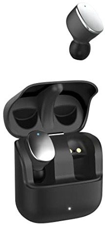 Hama Bluetooth Kopfhörer Spirit Pure (In Ear Kopfhörer mit Mikrofon, True Wireless Earbuds mit Ladecase, IPX5 spritzwassergeschützt, 25h Akku, kabellose Kopfhörer mit Sprachsteuerung) schwarz